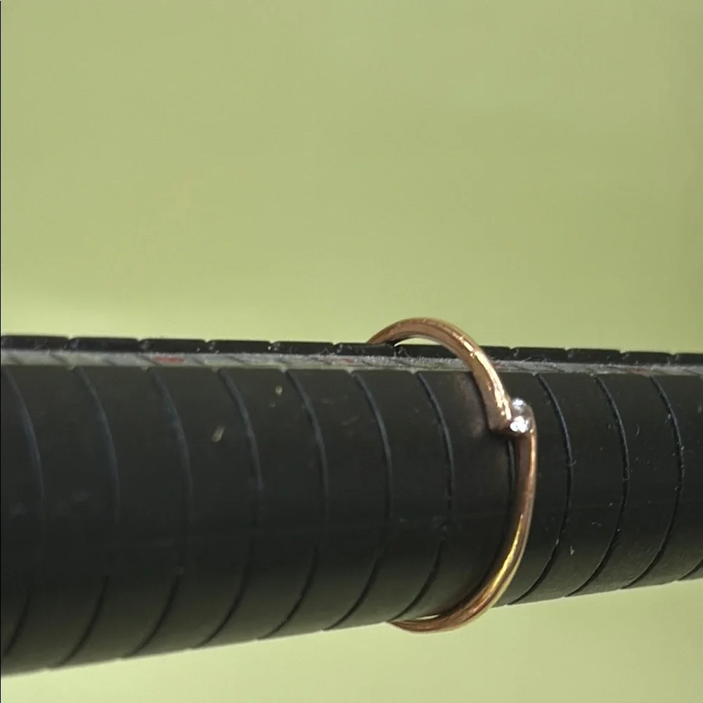 Vintage 14k Gold Ring with Diamond Accent